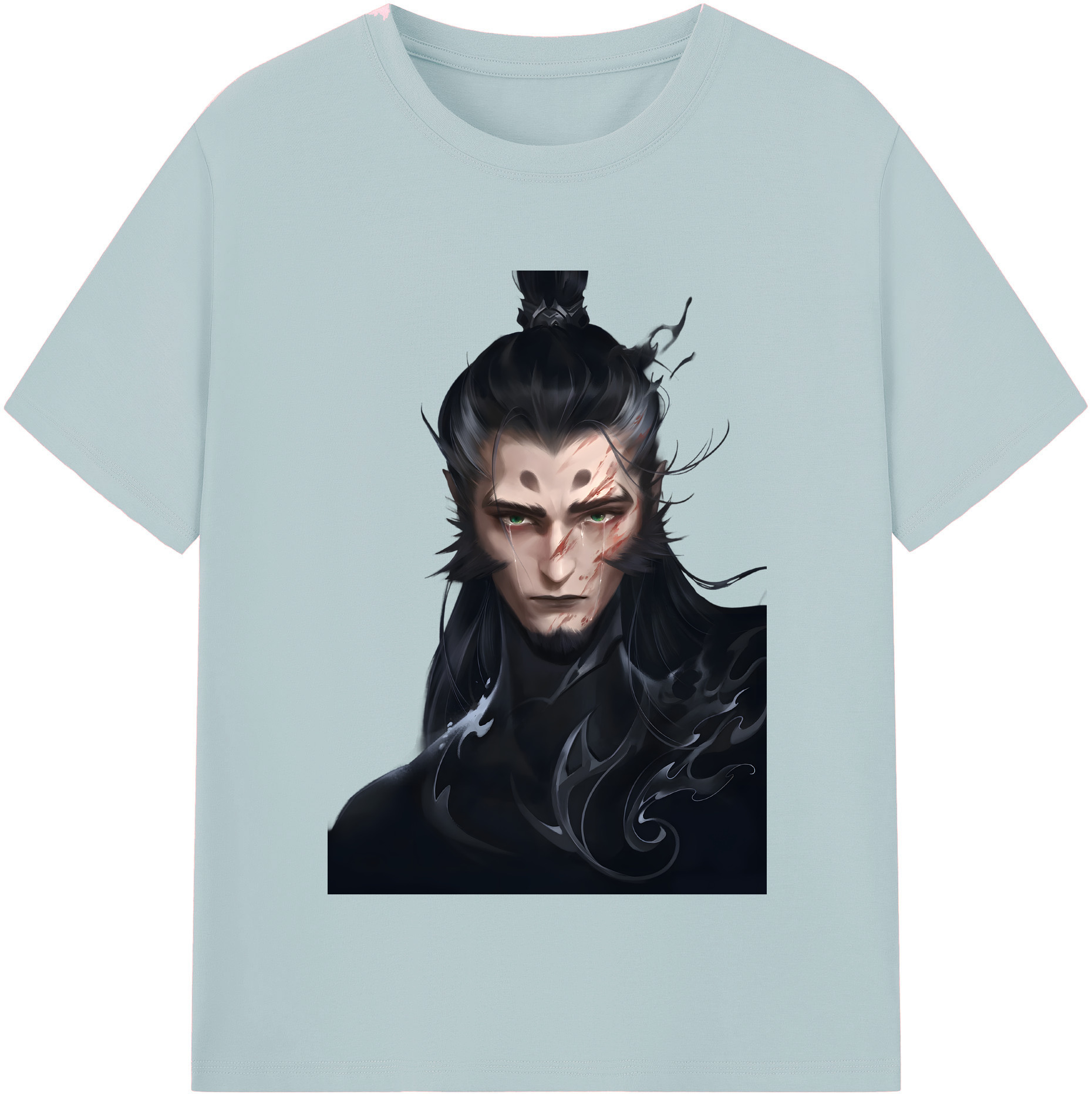 （画像用） Ne Zha 2 ナタ 魔童の大暴れ 綿100％半袖Tシャツ（フロントプリント）